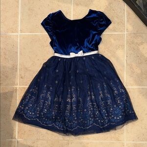 Jona Michelle Navy Velvet Dress